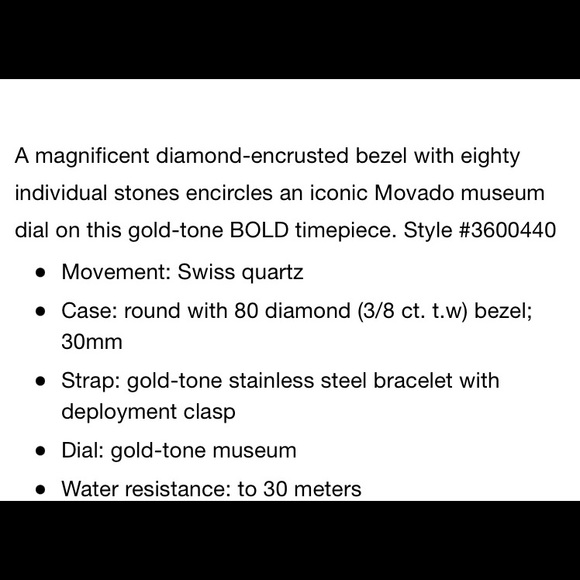 ‼️PRICE IS FIRM‼️Women bold Swiss Movado watch - Picture 8 of 8